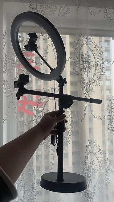 sigma 50: Кольцевая светодиодная лампа для съемки с держателями смартфона и — 2