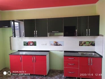 мебель для кухни фото и цены: Кухонный гарнитур, Новый, цвет - Белый, МДФ, Бесплатная доставка — 16