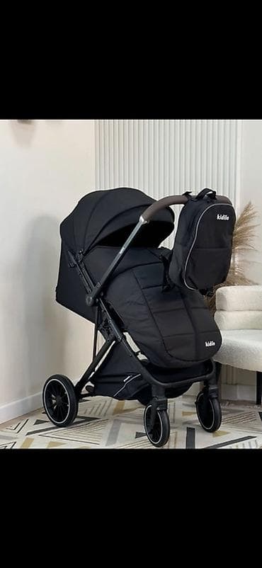 Коляски: Коляска, Другой бренд, цвет - Черный, Б/у — 1