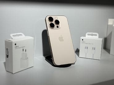 IPhone 16 Pro, Новый, 256 ГБ, Золотой, Зарядное устройство, 100 %