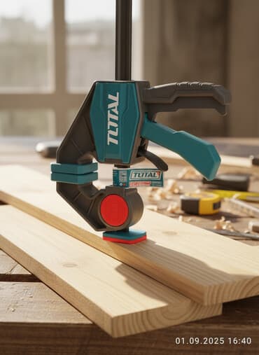 закройный стол бу: Струбцина быстрозажимная TOTAL THT134506 - Тип: Quick Bar Clamp — 1