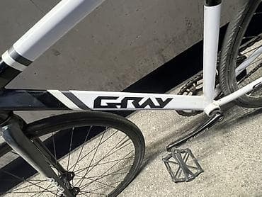 фикс gray: Шоссейный велосипед, Рама S (145 - 165 см), Б/у — 3