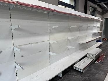 Бизнес үчүн жабдуулар: Торговые стеллажи металлические (пристенные и островные) Описание: - — 2