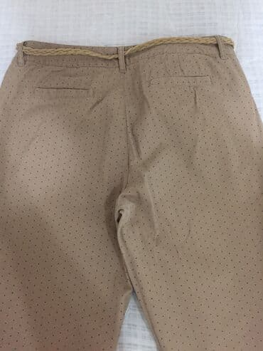 джинсы голубые: Джинсы и брюки, цвет - Бежевый, Б/у — 3