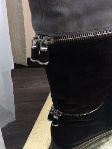 сапоги зимние женские натуральная кожа натуральный мех распродажа: Өтүктөр, 36, Marco Tozzi, Жаңы, түсү - Кара, Өзү алып кетүү — 6