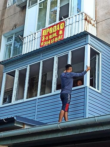 аткос: Обшивка и утепление балконов/лоджий под ключ - Монтаж фасадных — 2