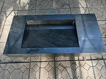 кухонная мебель столешницы: Раковина для ванной, Особенности: Матовое, Материал: Камень — 3