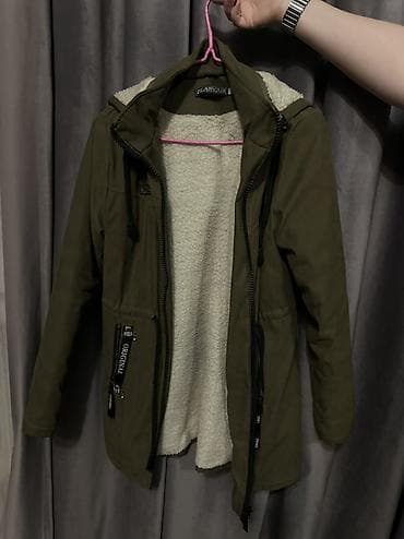 ночной одежда: Пальто, Осень-весна, Овчина, По колено, С поясом, S — 4