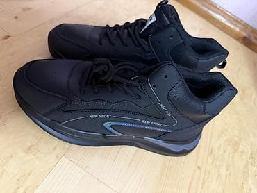 Кроссовки New Sport, высокие, черные. - Материал верха: синтетическая