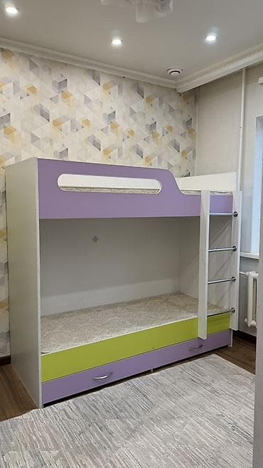 купить баночки: Детский комплект мебели: двухъярусная кровать + письменный стол + шкаф — 1