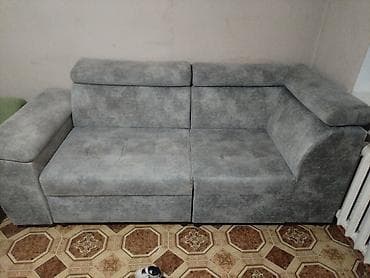 Угловой диван, C подушками, Трехместный