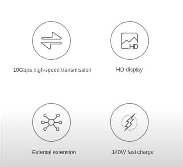 блоки питания для ноутбуков gateway: Плетеный кабель USB Type С к USB С 3,1 Gen2 10Gbs 140 Bt QC3.0 PD3.1 — 5