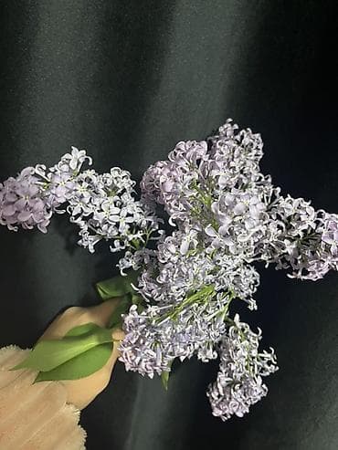 корзины для цветов: Букет сирени, нежно‑лиловые соцветия - Состав: свежесрезанные ветки — 2
