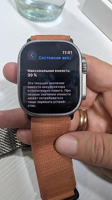 телевизор уста: Смарт‑часы форм‑фактора Apple Watch Ultra, размер 49 мм. На экране — 1