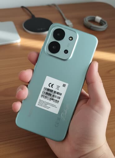 телефон w o: Redmi, Redmi 12 5G, 256 ГБ, түсү - Жашыл, 2 SIM — 1