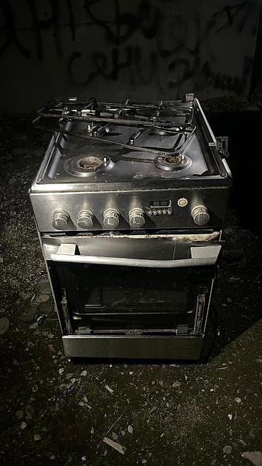 Газовая плита с духовкой Electrolux, полноразмерная, нержавеющая