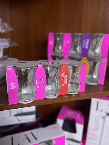 Набор стаканов для чая LAV, серия Klasik/Optikli — 6 штук. - Форма