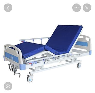 Инвалидные коляски: Функциональная медицинская кровать на колесах Б/У - Тип: механическая — 2