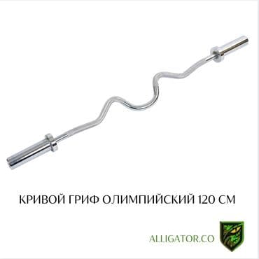 Гриф олимпийский кривой /изогнутый / слабо изогнутый / EZ Длина 120