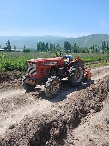 пресс трактор: Мини-трактор Yanmar YM2610D с навесной фрезой - Полный привод (4WD) — 2