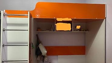 парта для девочки: Детский модульный гарнитур с кроватью и игровым/спортивным модулем — 2