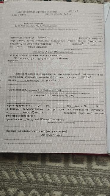 купить участок под дом: 800 соток, Для строительства, Красная книга — 3