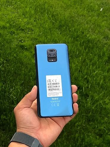 128: Redmi, Redmi Note 9, Б/у, 128 ГБ, цвет - Голубой, 2 SIM — 1
