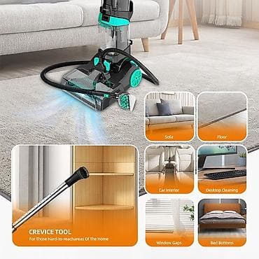 Техника жана электроника: Моющий пылесос HALEY с турбощёткой и насадками - Вертикальный моющий — 3