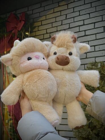 Игрушки: Бегущий Теленок / Овечка 🧸 Бегущие к вашим рукам, 43 см Милоты 😻✨ — 1