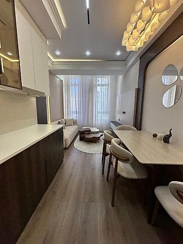 seven development: Студия, 49 м², Асанбай мкр Элитка, 13 этаж, Дизайнерский ремонт — 3