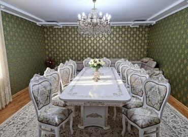 Стол и стул для зала, Новый, цвет - Белый at lalafo.kg Стол и стул для зала, Новый, цвет - Белый