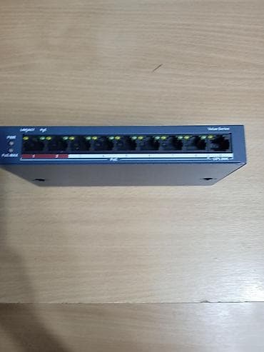 Модемдер жана тармак жабдуулары: Коммутатор Hikvision Value Series с PoE - 8 PoE-портов RJ-45 для — 2