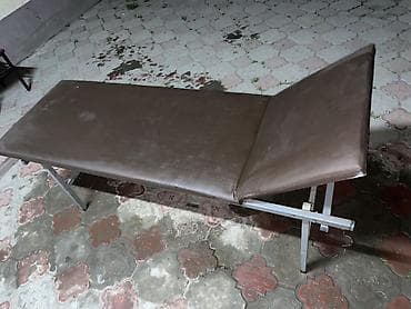 Медицинская мебель: Раскладная медицинская/массажная кушетка с регулируемым изголовьем — 9