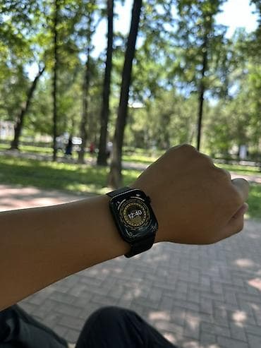 smart plus: Смарт-часы Apple Watch (серия 8 в корпусе 45 мм, цвет — черный/«Space — 2
