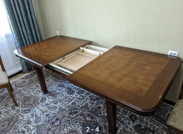 тумба для спальни: Кухонный стол, Б/у, Прямоугольный, Раскладной — 1