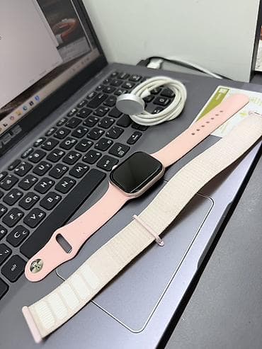 apple watch цена в бишкеке: Apple Watch Series 10 (42 мм) — Розовый | 100% аккумулятор Продаю в — 6