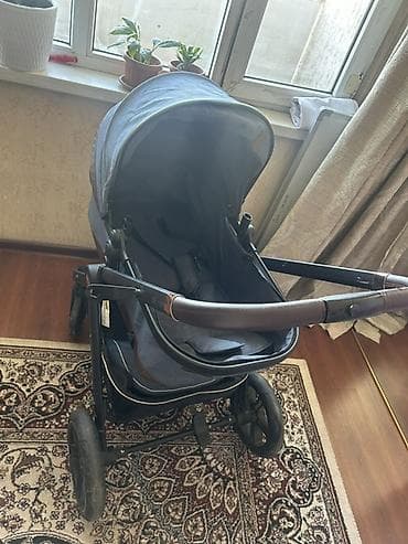 коляски с перекидной ручкой: Детская прогулочная коляска с реверсивным сиденьем и большим — 3