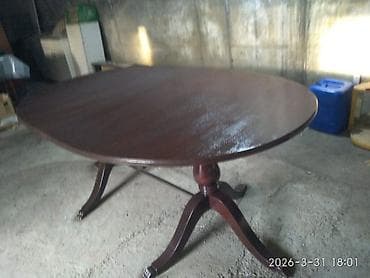 стол обеденный круглый: Стол для зала, Не раскладной, Овальная — 3