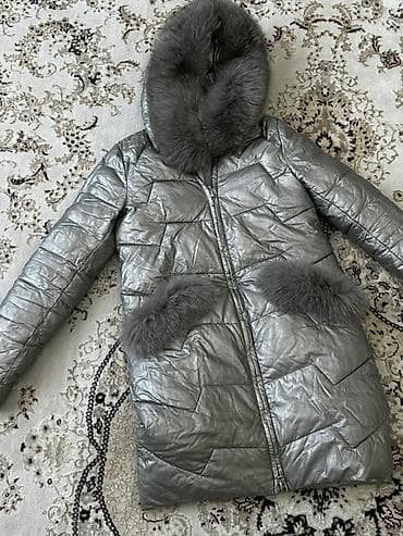 chemodany бишкек фото: Стёганое зимнее пальто-пуховик женское - Цвет: серебристо-серый, с — 3