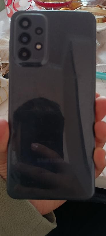 телефон а72: Samsung Galaxy A23, Б/у, 128 ГБ, цвет - Серый, 2 SIM — 4