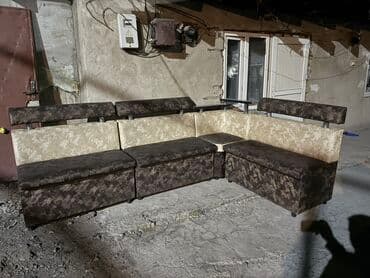 угловая кухонная мягкая мебель: Модульный диван — 5