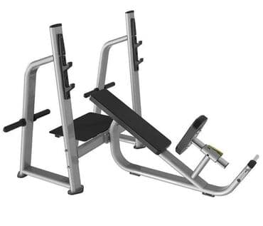 гантели наборные хромированные: Скамья для жима штанги под углом (наклонная, вверх). Особенности: - — 1