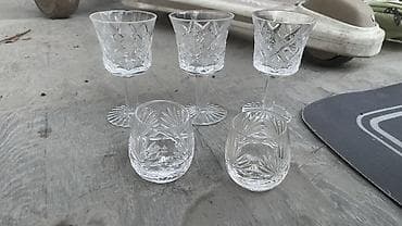 чугунная казан: Набор винтажного гранёного стекла/хрусталя Состав: - 3 салатницы/вазы — 3