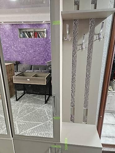зеркало комнатный: Гарнитур для прихожей, Зеркало, ДСП, цвет - Серый — 3