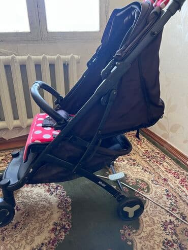 игрушечные коляски для кукол бу: Коляска, цвет - Черный, Б/у — 2