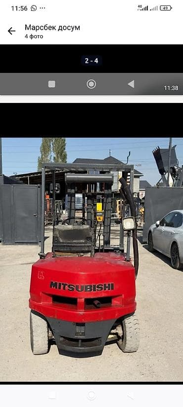 Транспорт: Погрузчик, Mitsubishi, Вилочный — 3