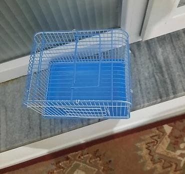 животные для дома: Клетка/переноска для мелких птиц - Компактная прямоугольная клетка с — 2