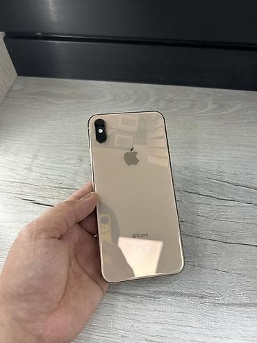 айфон 10 хs: IPhone Xs Max, Б/у, 256 ГБ, Золотой, Чехол, 76 % — 3
