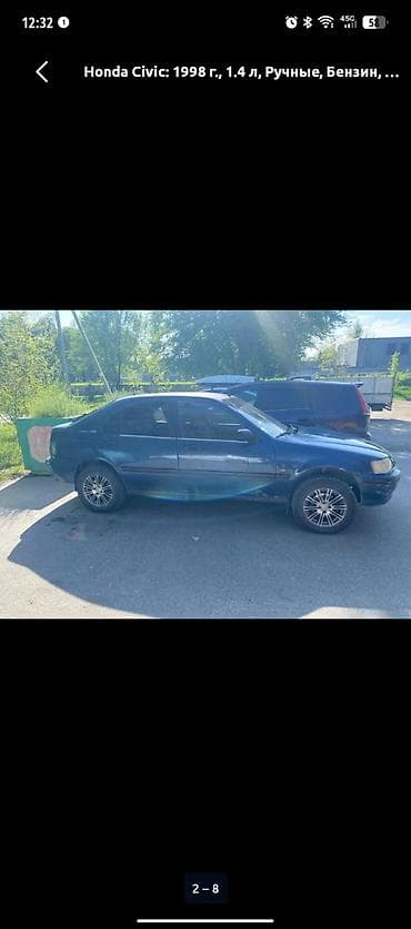 Продажа авто: Honda Civic: 1998 г., 1.4 л, Механика, Бензин, Седан — 2
