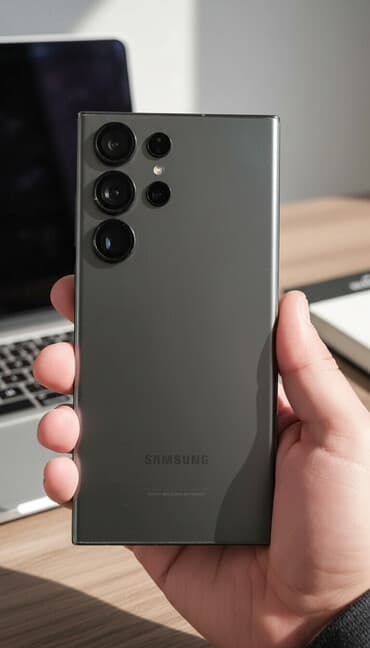 флешка для телефона: Samsung Galaxy S23 Ultra, 512 ГБ, цвет - Серый, 2 SIM — 1